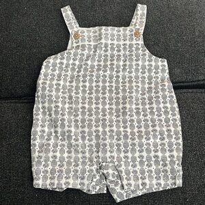 Janie and Jack pineapple overalls